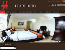 Tablet Screenshot of heart-hotel.com